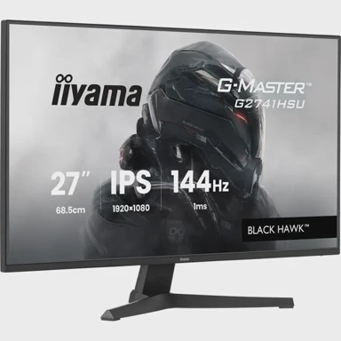 IIYAMA Gaming monitor G-Master G2741HSU-B1 Black Hawk, 27", crni (mat), FullHD, IPS, HDMI, DP, FreeSync, USB hub, 144 Hz